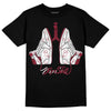 Jordan 1 Retro High '85 OG Metallic Burgundy DopeSkill T-Shirt Breathe Graphic Streetwear - Black