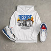 “True Blue” 3s DopeSkill Hoodie Sweatshirt Desire Graphic