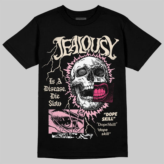 Jordan 4 "Iced Carmine" DopeSkill T-Shirt Jealousy Graphic Streetwear - Black