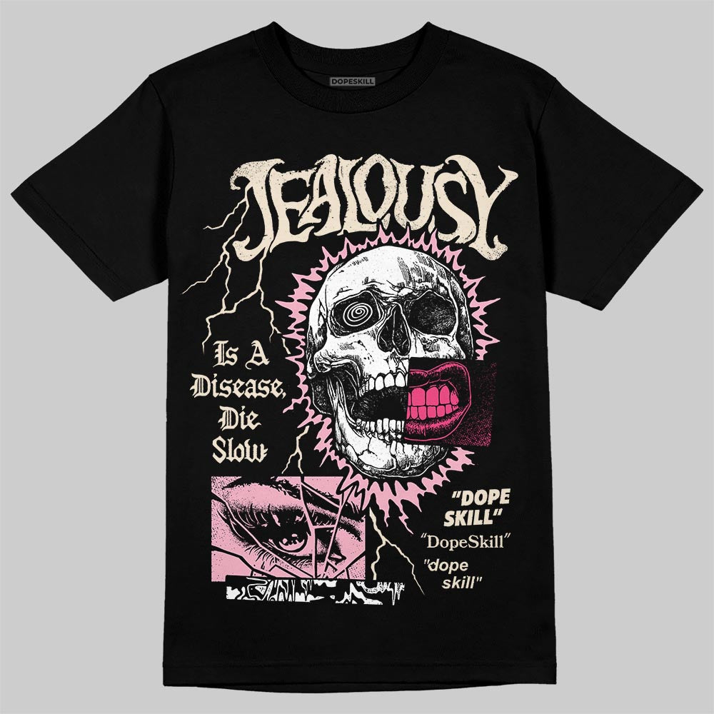 Jordan 4 "Iced Carmine" DopeSkill T-Shirt Jealousy Graphic Streetwear - Black