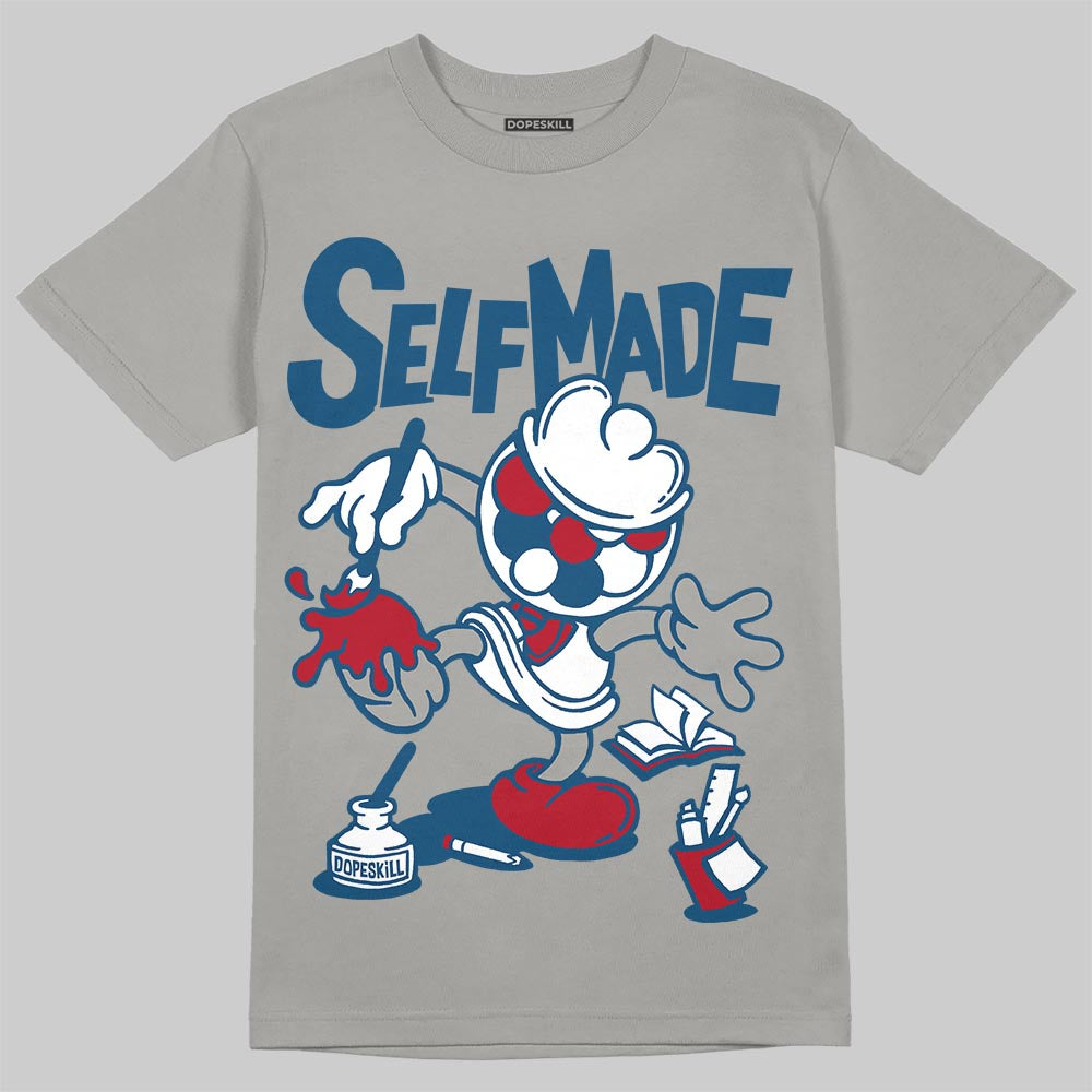 Jordan 12 Retro French Blue (2025) DopeSkill T-Shirt Self Made Graphic Streetwear - Gravel