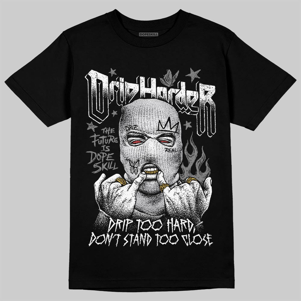Grey Sneakers DopeSkill T-Shirt Drip Harder Graphic Streetwear - black
