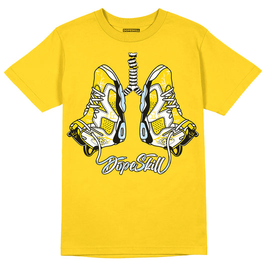 Jordan 6 “Yellow Ochre” DopeSkill Yellow T-shirt Breathe Graphic Streetwear