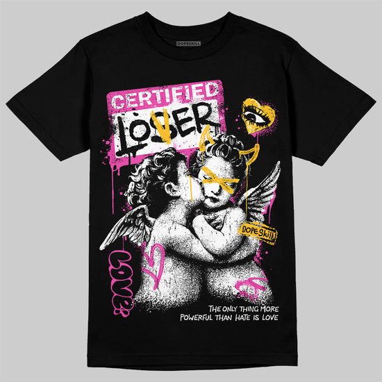 Jordan 4 “Comic” DopeSkill T-Shirt Certified Lover Graphic Streetwear - Black