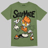 Jordan 4 Retro OG SP Undefeated (2025) DopeSkill T-Shirt Self Made Graphic Streetwear - Military Green