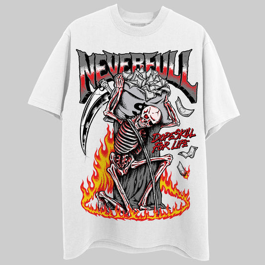 Grey Sneakers DopeSkill T-Shirt NeverFull Graphic Streetwear - White