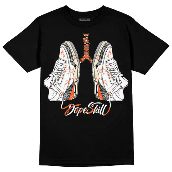 Jordan 3 Georgia Peach DopeSkill T-Shirt Breathe Graphic Streetwear - Black