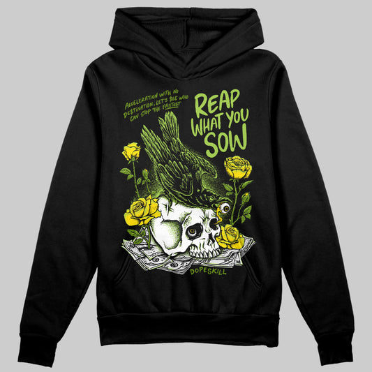 Dunk Low 'Chlorophyll' DopeSkill Hoodie Sweatshirt Reap What You Sow Graphic Streetwear - Black