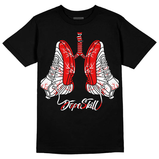 Jordan 12 “Cherry” DopeSkill T-Shirt Breathe Graphic Streetwear - Black