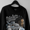 Wolf Grey 5s DopeSkill Sweatshirt Stressless Graphic
