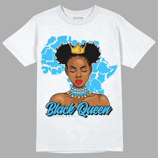 Jordan 1 High Retro OG “University Blue” DopeSkill T-Shirt Black Queen Graphic Streetwear - White