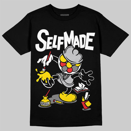 Grey Sneakers DopeSkill T-Shirt Self Made Graphic Streetwear - Black