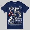 Jordan 11 “Rare Air” DopeSkill T-Shirt Broken Bones Graphic Streetwear - Navy