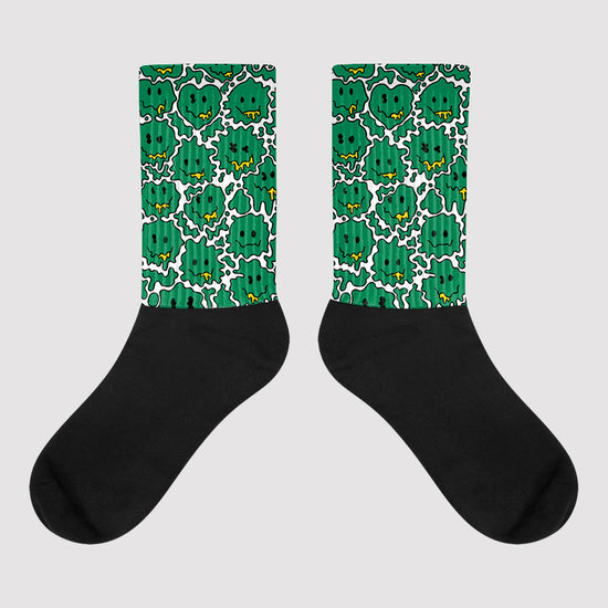 Jordan 5 “Lucky Green” DopeSkill Sublimated Socks Slime Graphic Streetwear