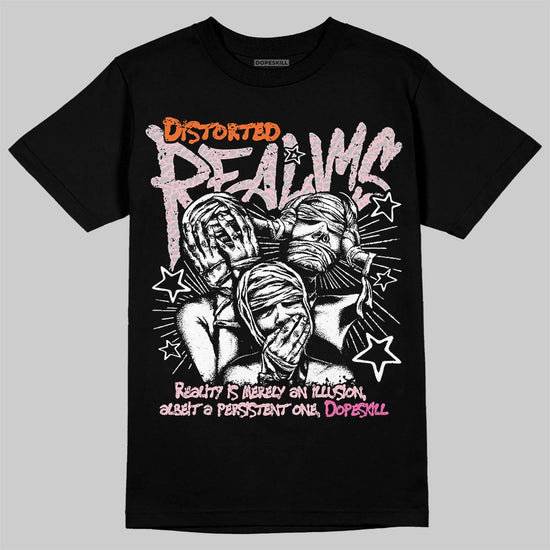 Jordan 3 Retro PS 'Spring Flowers' DopeSkill T-Shirt Distorted Realms Graphic Streetwear - Black