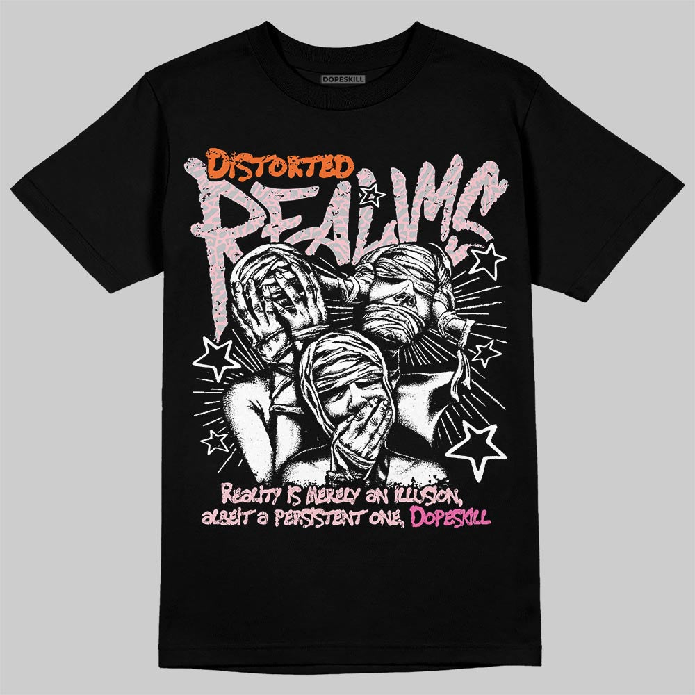 Jordan 3 Retro PS 'Spring Flowers' DopeSkill T-Shirt Distorted Realms Graphic Streetwear - Black
