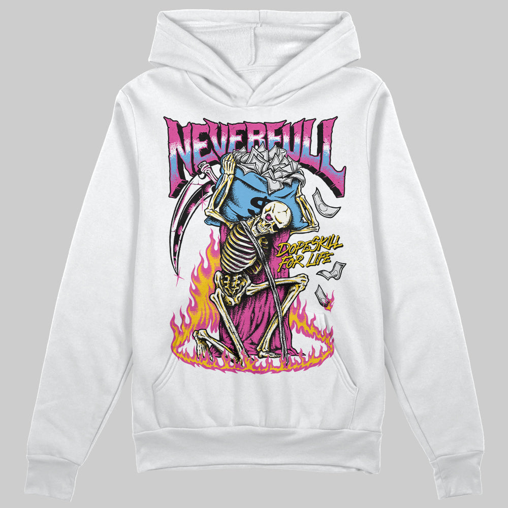 Dunk Low GS “Active Fuchsia” DopeSkill Hoodie Sweatshirt Heartless Graphic Streetwear - White