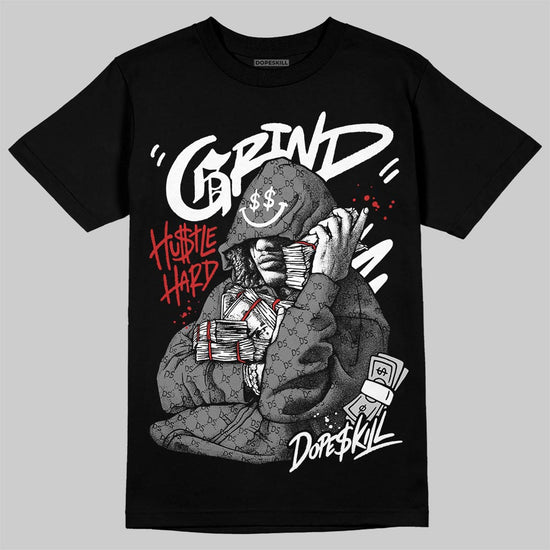 Grey Sneakers DopeSkill T-Shirt Grind Pray Graphic Streetwear - Black