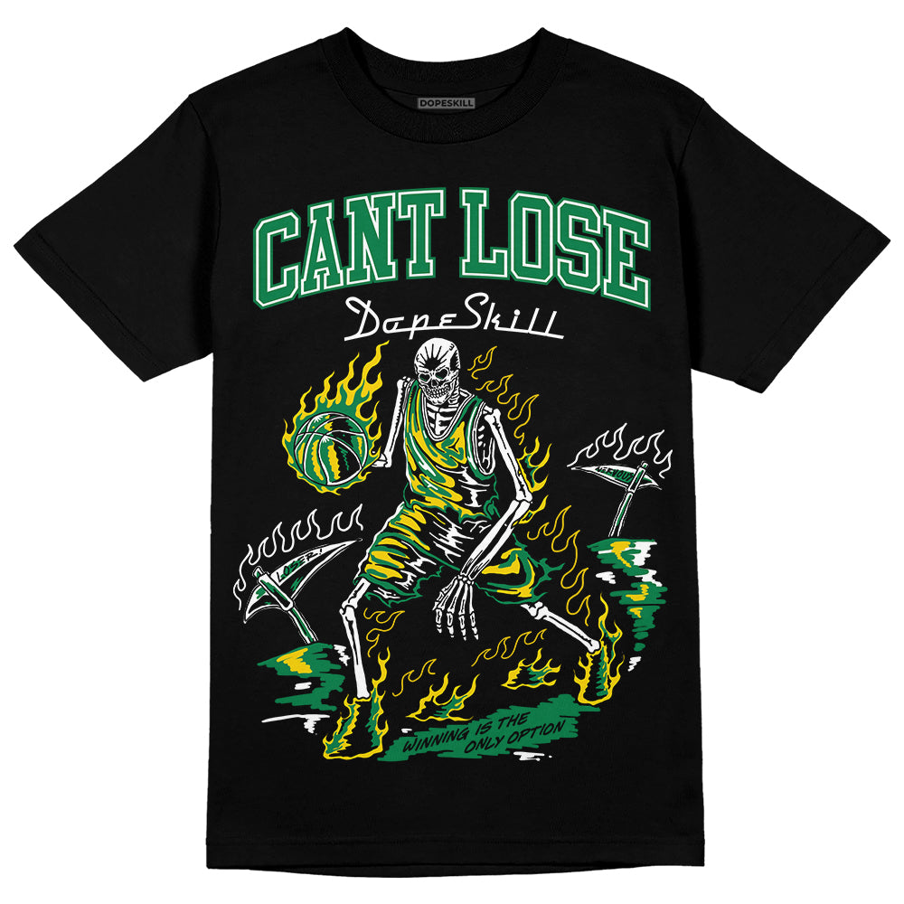 Jordan 5 “Lucky Green” DopeSkill T-Shirt Cant Lose Graphic Streetwear - black