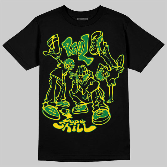 Dunk Low Reverse Brazil DopeSkill T-Shirt Real Y2K Players Graphic Streetwear - Black