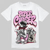 Jordan 1 Low “Pink Pack” DopeSkill T-Shirt Paper Chaser Boy Graphic Streetwear - White