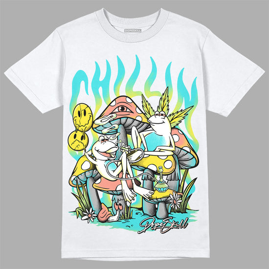 New Balance 9060 “Cyan Burst” DopeSkill T-Shirt Chillin Graphic Streetwear - White