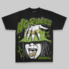 Green Oversize Print No Rules DopeSkill Graphic Premium T-shirt Streetwear - black