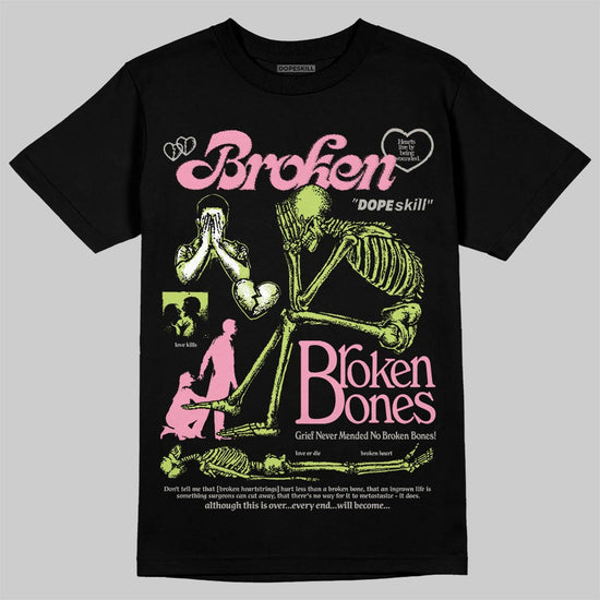 Chase B x Travis Scott x Jordan Jumpman Jack DopeSkill T-Shirt Broken Bones Graphic Streetwear - black
