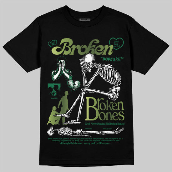 Foamposite Pro 'Pine Green' DopeSkill T-Shirt Broken Bones Graphic Streetwear - Black