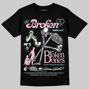 Jordan 4 Retro Valentine's Day (2026) (GS) DopeSkill T-Shirt Broken Bones Graphic Streetwear - black