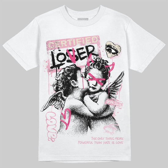 Jordan 4 "Iced Carmine" DopeSkill T-Shirt Certified Lover Graphic Streetwear - White 