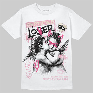 Jordan 4 "Iced Carmine" DopeSkill T-Shirt Certified Lover Graphic Streetwear - White 