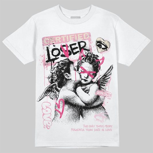 Jordan 4 "Iced Carmine" DopeSkill T-Shirt Certified Lover Graphic Streetwear - White 