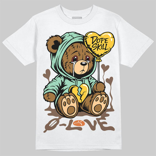 SB Dunk Low Rodeo Tourmaline DopeSkill T-Shirt Broken Bear Graphic Streetwear - White