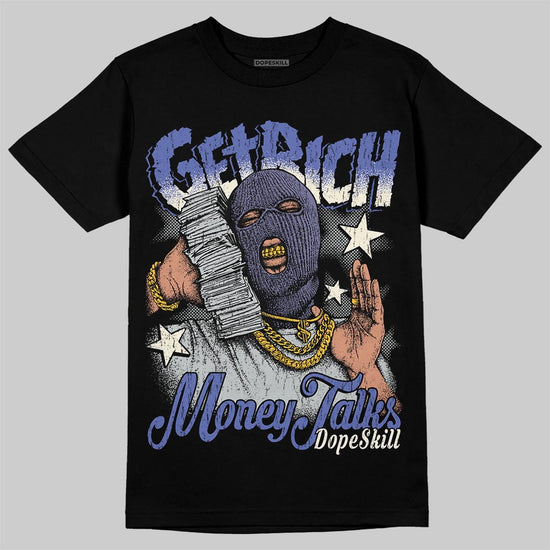 Air Max 90 x Patta Sapphire and Particle Grey DopeSkill T-Shirt Get Rich Graphic Streetwear - Black