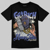 Air Max 90 x Patta Sapphire and Particle Grey DopeSkill T-Shirt Get Rich Graphic Streetwear - Black