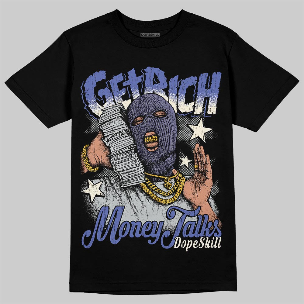 Air Max 90 x Patta Sapphire and Particle Grey DopeSkill T-Shirt Get Rich Graphic Streetwear - Black