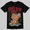 SB Dunk Low “Dark Team Red/Olive Flak” DopeSkill T-Shirt False Love Graphic Streetwear - Black