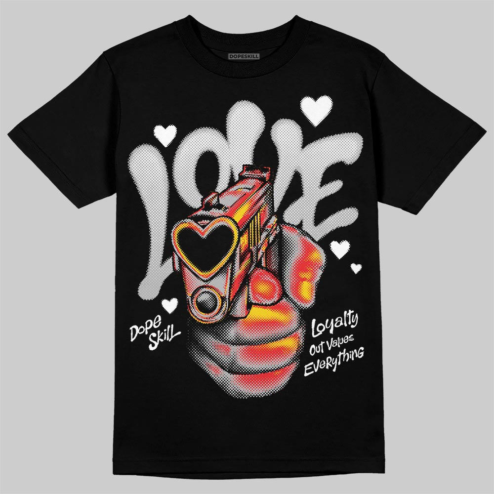 Dunk Low Panda White Black DopeSkill T-Shirt Love Shot Graphic Streetwear - black