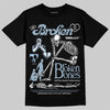 Jordan 40 “Blue Suede” DopeSkill T-Shirt Broken Bones Graphic Streetwear - Black