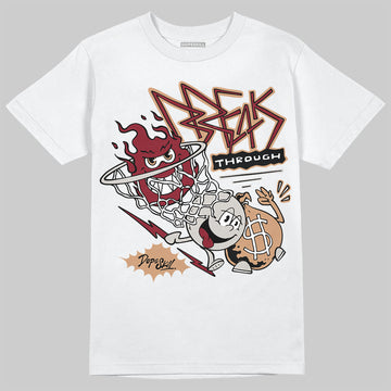 Adidas SAMBA OG ‘Collegiate Burgundy’ DopeSkill T-Shirt Break Through Graphic Streetwear - White