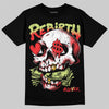 Jordan 4 GS “Black/Infrared 23” DopeSkill T-Shirt Rebirth Graphic Streetwear - Black