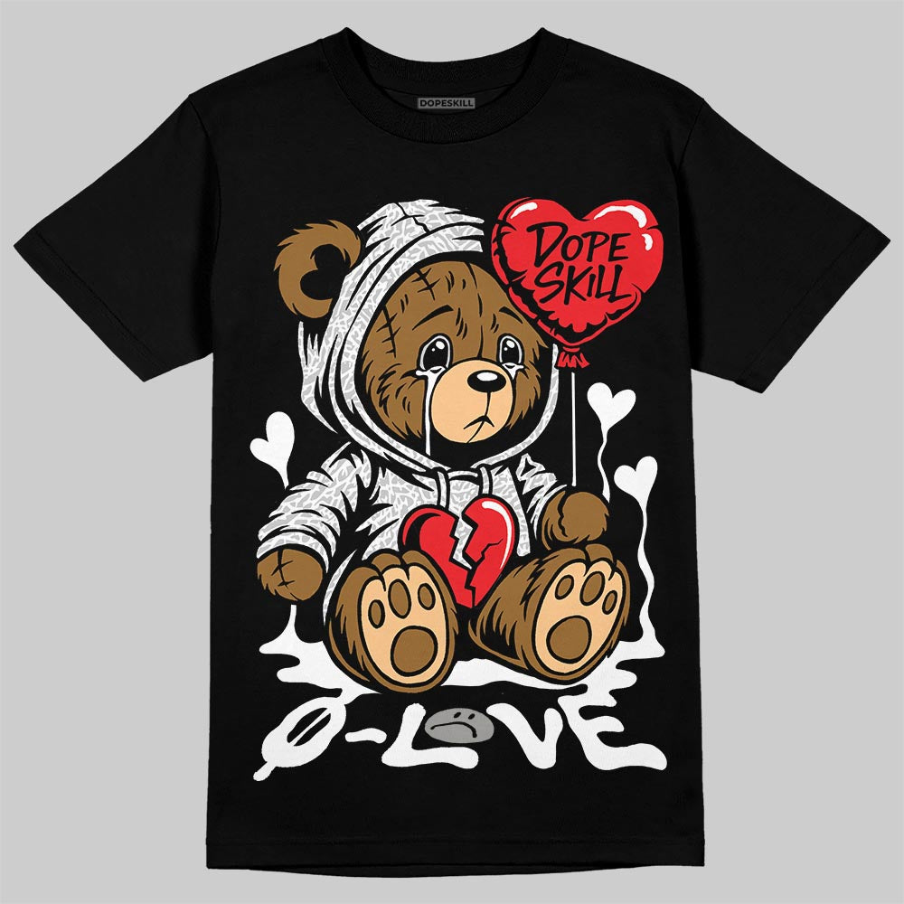 Jordan 3 Retro Pure Money DopeSkill T-Shirt Broken Bear Graphic Streetwear - Black