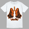 Jordan 12 Retro Brilliant Orange DopeSkill T-Shirt Breathe Graphic Streetwear - White