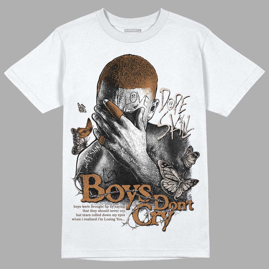 Jordan 3 Retro Palomino DopeSkill T-Shirt Boys Don't Cry Graphic Streetwear - White