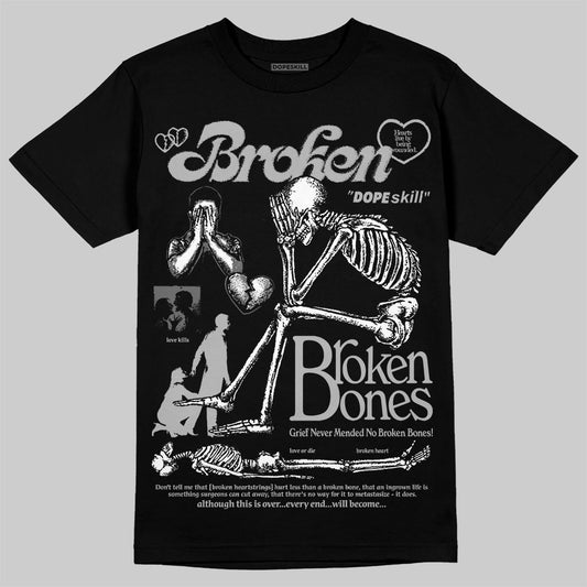 New Balance 2002R ‘Steel Orca’ DopeSkill T-Shirt Broken Bones Graphic Streetwear - Black