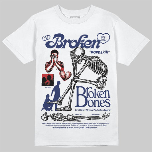 Jordan 11 “Rare Air” DopeSkill T-Shirt Broken Bones Graphic Streetwear - White 