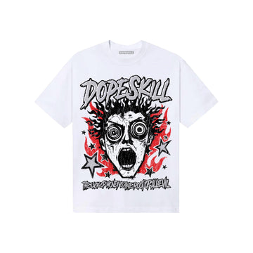 Grey Sneakers DopeSkill T-Shirt Root of Evil Graphic Streetwear - White