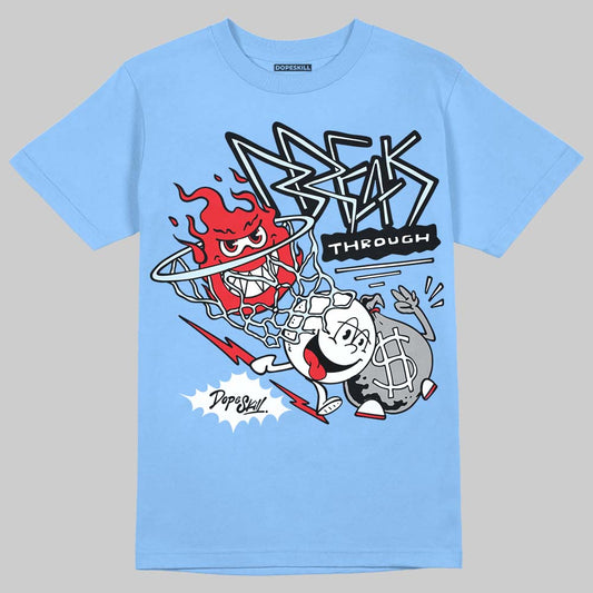 Vans Knu Stack Vintage Satin Dream Blue DopeSkill Blue T-shirt Break Through Graphic Streetwear