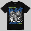 Air Griffey Max 1 Varsity Royal and Volt DopeSkill T-Shirt Distorted Realms Graphic Streetwear - Black